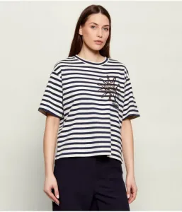 Футболка WKDSABATO relaxed fit Weekend Maxmara, темно-синий