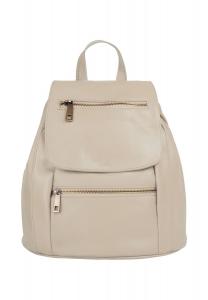 Рюкзак City, натуральная кожа, сделано в Италии Samantha Look, кремовый