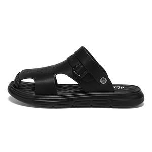 Мужские сандалии с закрытым носком, устойчивые к истиранию Mulinsen, Black