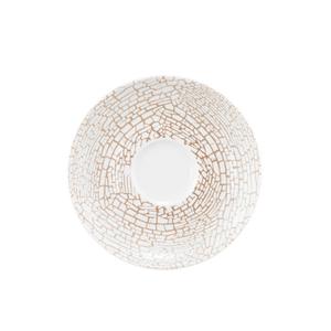 Liberty кракелюрное блюдце для эспрессо 12 см Seltmann Weiden, белый/бронзовый