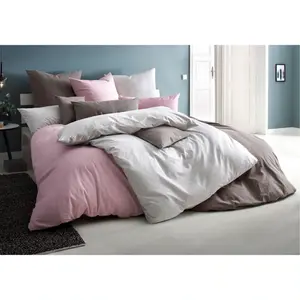 Постельное белье для дома» Melli в размере. 135х200, 155х220 или 200х200 см", постельное белье из хлопка, лен с эффектом меланжа Home Affaire, цвет anthrazit/meliert