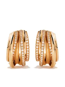 Золотые серьги с бриллиантами De Grisogono, розовый