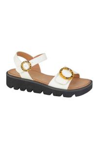 Сандалии Mimi на танкетке Cipriata, белый