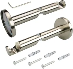 Комбинированный держатель Liedeco, (1 шт.), для карнизов Ø 16 мм Ø 1,6 см, цвет edelstahlfarben