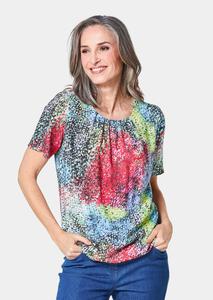 Блуза GOLDNER Druck, цвет bunt/getupft