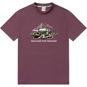 Футболка Unisex Crew Neck Straight Fit Jeep, brick красный