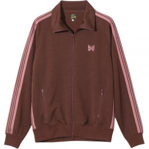 Полосатая куртка с молнией Needles, коричневый