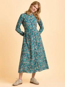Платье Ula с принтом пейсли Brakeburn, Teal