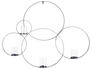 Подсвечник Beliani BURU, 100x80x12 см, черный