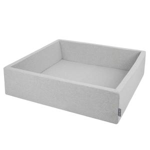 KiddyMoon, сухой квадратный бассейн с шариками 7см 120х30 светло-серый:серо-бело-бирюзовый 120х30/БЕЗ шариков