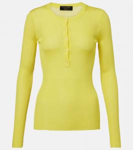 Ребристый свитер Dolce&Gabbana, Green-Yellow