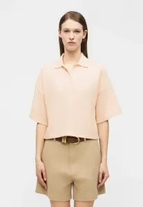 Футболка-Поло большого размера с изображением лисенка Maison Kitsuné, Mauve