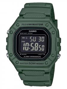 Casio Мужские цифровые часы, темно-зеленые