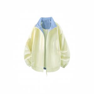 Куртка-бейсболка Unisex из коллекции Riding The Wind Collection Open Ended Smiling WARRIOR, светло-желтый[color-blocking style]