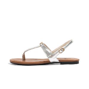 Сандалии женские с одним ремешком, серебристые Old Meow, Silver