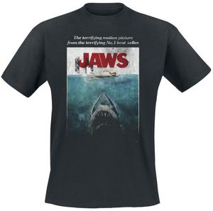 Футболка Der weisse Hai JAWS Washed Poster, черный