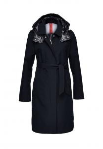 Летняя куртка из вьюнка с боковыми разрезами New Canadian, синий