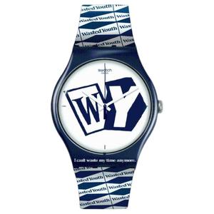 Унисекс белые часы 41 мм SO29Z141 SWATCH