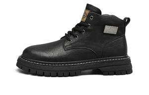 HLA Ботинки Martin мужские, коричневые, черные