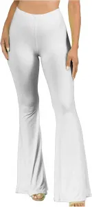 Женские брюки-йога с высокой талией и расклешенными штанинами