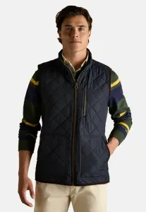 Обычная посадка, стеганая ткань «мейнард» без рукавов. Joules, Navy