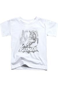 Футболка с эскизом летучей мыши Batman для малышей Gildan, белый