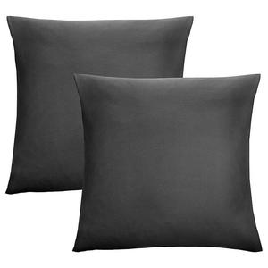 Наволочка Biberna 0077144 II (2er-Set), хлопковый джерси - черный