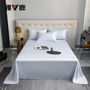 Yalu Простыня 120х230 см из 100% хлопка, цвет Misty Blue, в комплекте с 1 наволочкой