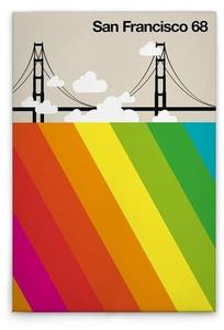 Картина на холсте A.S. Création SanFrancisco68 цвет buntcremeschwarzweiss