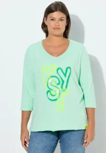 Футболка с длинными рукавами и неоновым принтом. Laurasøn, Pale Mint