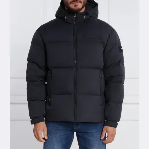 Пуховик стандартного кроя с капюшоном New York Tommy Hilfiger, синий