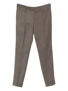 Брюки со складками PT Torino, коричневый