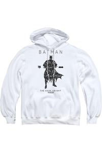 Толстовка с капюшоном Batman Paislety Silhouette для взрослых Gildan, белый