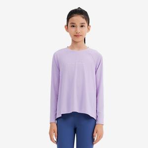 Женская детская спортивная тренировочная футболка с длинным рукавом и защитой от ультрафиолета серии 500 Decathlon