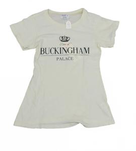 Футболка Kids Born At Buckingham Palace кремового цвета Wildfox, кремовый