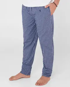 Мужские длинные пижамные брюки из красной ткани El Búho Nocturno, белый