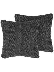 Декоративная подушка Beliani 2er Set Deko KONNI, серый