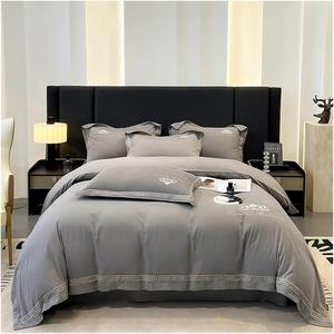 DARSOME Комплект постельного белья из египетского хлопка 1200TC оранжевого цвета