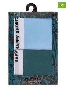 Happy Shorts Комплект из 2 штук: боксерские шорты светло-голубого/зеленого цвета