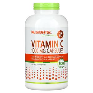 Витамин С NutriBiotic Immunity 1000 мг, 500 капсул