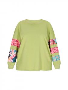 Толстовка IZIA Plus Size Sweatshirt, зеленый