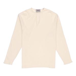 Футболка fw20 thermal long sleeve henley tee 'cream' Fear Of God Essentials, бежевый