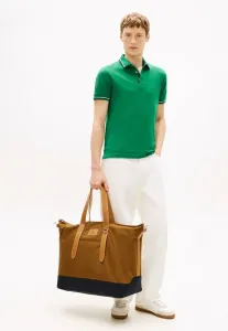 Повседневная сумка-даффл с контрастным основанием, сумка для выходных. Tommy Hilfiger, Dark Peanut