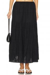 Миди-юбка на резинке Weworewhat, black multi