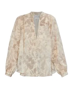 Рубашка свободного кроя Forte Forte, бежевый