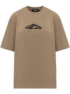 Футболка с логотипом DSQUARED2, коричневый