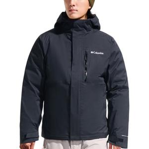 Водонепроницаемая, ветронепроницаемая, дышащая, утепленная, водоотталкивающая, дождезащитная ветровка для мужчин Columbia, черный