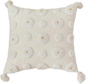 WEIWO Декоративная подушка Dot Beige с вышивкой и кистями