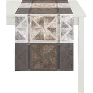 Дорожка на стол VERONA, LOFT STYLE, жаккард Apelt, кремовый/коричневый/серый