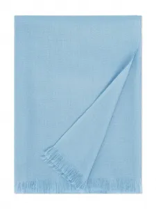 Шарф из вуали с бахромой Eric Bompard, синий